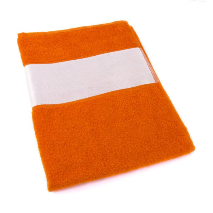 Рушник SUNSET з білим бордюром 50х100, 380G — бежевий
