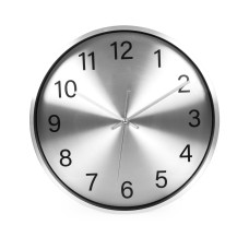 Годинник настінний 35 см., SilverTime , TM TEG (срібний)